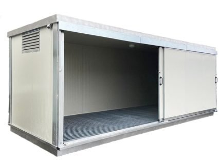 CAJA PREFABRICADA CON TANQUE RECOGEDOR – AISLADA – 300 X 240 – H 240 - Imagen 3